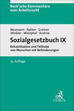 Sozialgesetzbuch IX - Neumann, Dirk;Pahlen, Ronald;Greiner, Stefan