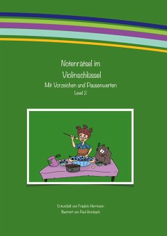 Notenrätsel im Violinschlüssel mit Vorzeichen - Herrmann, Fräulein