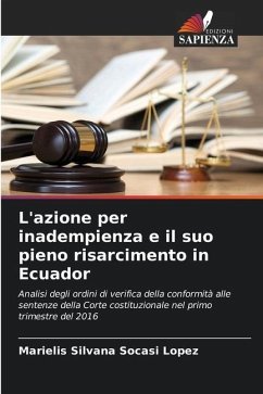 L'azione per inadempienza e il suo pieno risarcimento in Ecuador - Socasi López, Marielis Silvana