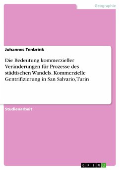 Die Bedeutung kommerzieller Veränderungen für Prozesse des städtischen Wandels. Kommerzielle Gentrifizierung in San Salvario, Turin (eBook, PDF) - Tenbrink, Johannes