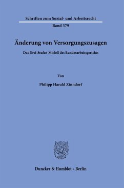 Änderung von Versorgungszusagen - Zinndorf, Philipp Harald
