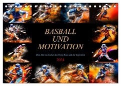 Baseball und Motivation (Tischkalender 2024 DIN A5 quer), CALVENDO Monatskalender - Meutzner, Dirk