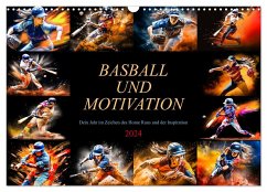 Baseball und Motivation (Wandkalender 2024 DIN A3 quer), CALVENDO Monatskalender - Meutzner, Dirk