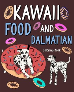 Cover Kawaii Food and Dalmatian Coloring Book