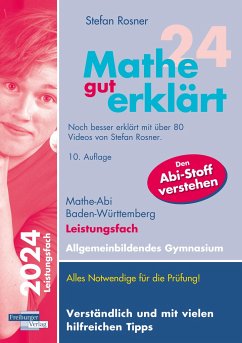Mathe gut erklärt 2024 Leistungsfach Baden-Württemberg Gymnasium - Rosner, Stefan