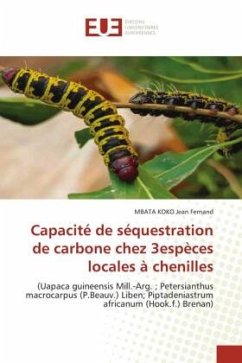 Cover Capacité de séquestration de carbone chez 3espèces locales à chenilles