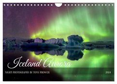 Iceland Aurora - Night Photography by Tony Prower (Wall Calendar 2024 DIN A4 landscape), CALVENDO 12 Month Wall Calendar