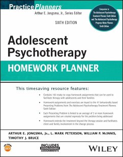 Adolescent Psychotherapy Homework Planner (eBook, PDF) - Jongsma, Arthur E.; Peterson, L. Mark; Mcinnis, William P.; Bruce, Timothy J.