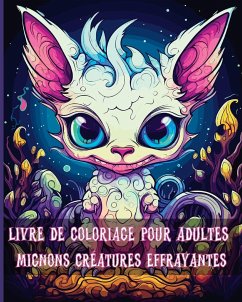 Livre de Coloriage pour Adultes Mignons Monstres Effrayants - Adams, Rita Z.