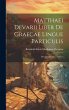 Matthaei Devarii Liber de Graecae... - Bild 1