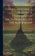Christian Science History a Statement... - Bild 1