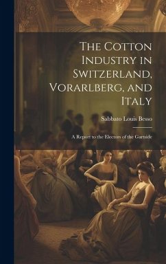 The Cotton Industry in Switzerland, Vorarlberg, and Italy; a Report to the Electors of the Gartside - Besso, Sabbato Louis