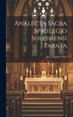 Analecta Sacra Spicilegio Solesmensi Parata