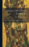 Small Or Large Families: Birth Control From the Moral, Racial and Eugenic Standpoint