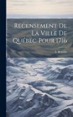 Recensement de la ville de Québec pour 1716