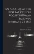 An Address at the Funeral of Hon. Roger... - Bild 1