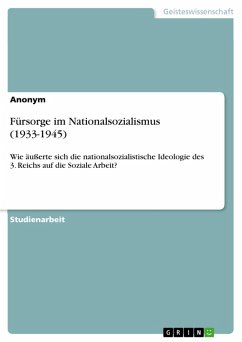 Fürsorge im Nationalsozialismus (1933-1945) (eBook, PDF)