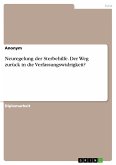 Neuregelung der Sterbehilfe. Der Weg zurück in die Verfassungswidrigkeit? (eBook, PDF)