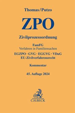 Zivilprozessordnung - Thomas, Heinz;Putzo, Hans;Reichold, Klaus