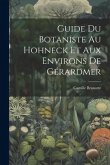 Guide Du Botaniste Au Hohneck Et Aux Environs De Gérardmer