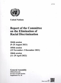 Report of the Committee on the Elimination of Racial Discrimination