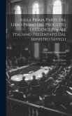 Sulla Prima Parte Del Libro Primo Del Progetto Di Codice Penale Italiano Presentato Dal Ministro Savelli: Alcuni Pensieri