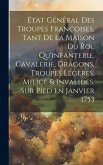 État Général Des Troupes Françoises, Tant De La Maison Du Roi, Qu'infanterie, Cavalerie, Dragons, Troupes Légères, Milice & Invalides. Sur Pied En Jan