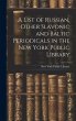 A List of Russian, Other Slavonic and... - Bild 1