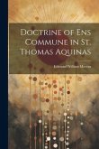 Doctrine of ens Commune in St. Thomas Aquinas