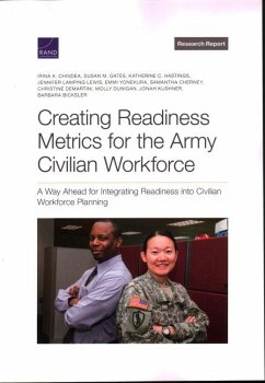 Creating Readiness Metrics for the Army Civilian Workforce - Chindea, Irina a; Bicksler, Barbara; Gates, Susan M; Hastings, Katherine C; Lamping Lewis, Jennifer; Yonekura, Emmi; Cherney, Samantha; Demartini, Christine; Dunigan, Molly; Kushner, Jonah