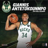 Milwaukee Bucks Giannis Antetokounmpo 2024 12x12 Player Wall Calendar