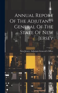 Cover Annual Report Of The Adjutant-general Of The State Of New Jersey