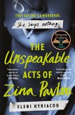 The Unspeakable Acts of Zina Pavlou (eBook, ePUB)
