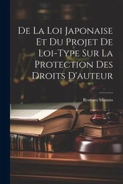 Cover De La Loi Japonaise Et Du Projet De Loi-Type Sur La Protection Des Droits D'auteur