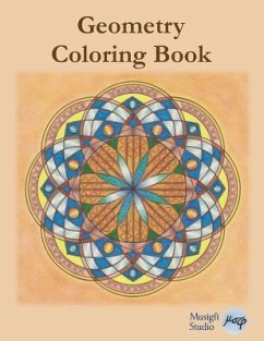 Geometry Coloring Book: Relaxing Coloring for Adults and Older Children with Colored Outlines and Appendix of Virtue Cards - Studio, Musigfi