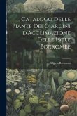 Catalogo delle Piante dei Giardini d'Acclimazione delle Isole Borromee