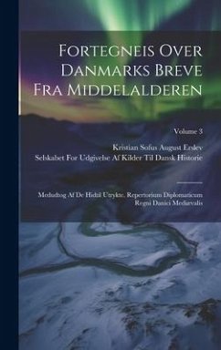 Fortegneis Over Danmarks Breve Fra Middelalderen: Medudtog Af De Hidtil Utrykte. Repertorium Diplomaticum Regni Danici Mediævalis; Volume 3 - Erslev, Kristian Sofus August