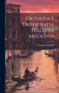 Cover Ortoepia E Ortografia Italiana Moderna