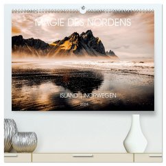 Magie des Nordens, Island und Norwegen (hochwertiger Premium Wandkalender 2024 DIN A2 quer), Kunstdruck in Hochglanz - Scharnhorst, Birgit
