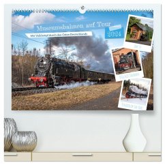 Museumsbahnen auf Tour (hochwertiger Premium Wandkalender 2024 DIN A2 quer), Kunstdruck in Hochglanz
