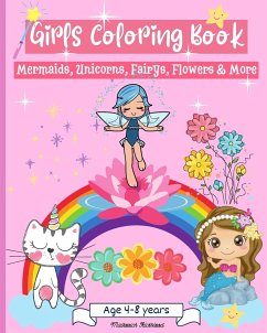 Girls Coloring Book Age 4-8 years - Rickblood, Malkovich