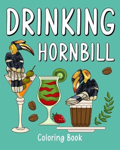 Cover Drinking Hornbill Coloring Book