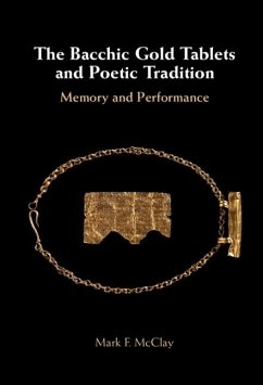 Cover Bacchic Gold Tablets and Poetic Tradition (eBook, ePUB)