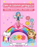 Libro da colorare ragazza età 4-8 anni
