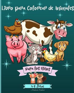 Libro para Colorear de Animales para Niños de 4 a 8 años - Rickblood, Malkovich