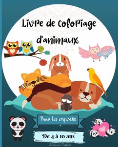 Livre de Coloriage d'animaux pour les Enfants de 4 à 10 ans - Rickblood, Malkovich
