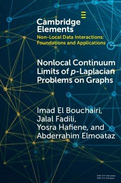 Nonlocal Continuum Limits of p-Laplacian Problems on Graphs (eBook, PDF) - Bouchairi, Imad El; Fadili, Jalal; Hafiene, Yosra; Elmoataz, Abderrahim