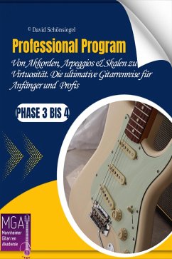 Professional Program: Von Akkorden, Arpeggios & Skalen zu Virtuosität. Die ultimative Gitarrenreise für Anfänger und angehende Profis: Phase 3 bis 4 (eBook, ePUB) - Schönsiegel, David