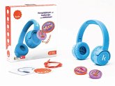 KEKZ 2975988KEK - Kekzhörer blau, Premium Wunderkekz Starterset, Hörspielplayer mit Audiochips zum Einklicken!, All-In-One-Audioplayer