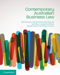 Contemporary Australian Business Law (eBook, ePUB) - Giancaspro, Mark; Golding, Gabrielle; Nosworthy, Beth; Brown, David; Viven-Wilksch, Jessica; Wawryk, Alexandra; Villios, Sylvia; Zito, Paula